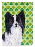Papillon St. Patrick's Day Shamrock Portrait Garden Flag Mailbox Decorative Yard Banner Outside Patio Artwork for Flower Beds, Garden Size, Multicolor