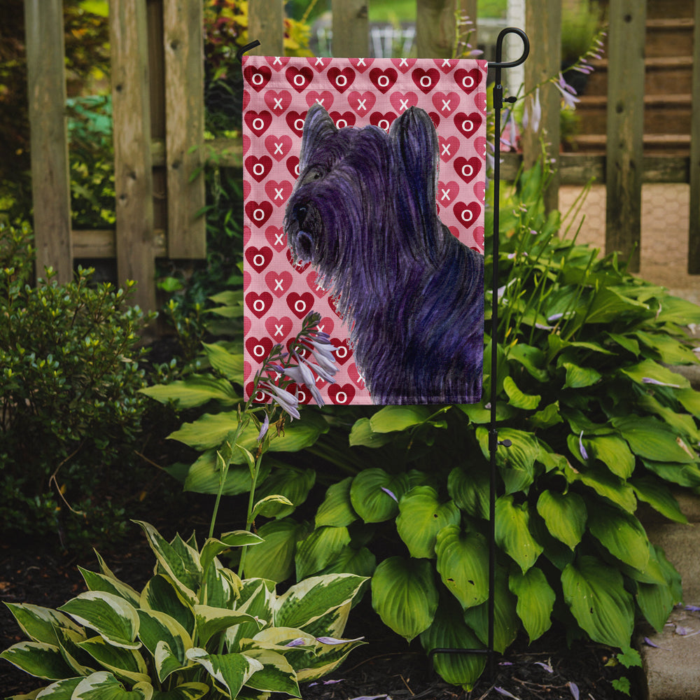 Skye Terrier Hearts Love and Valentine's Day Portrait Garden Flag Mailbox Decorative Yard Banner Outside Patio Artwork for Flower Beds, Garden Size, Multicolor