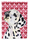 Dalmatian Hearts Love and Valentine's Day Portrait Garden Flag Mailbox Decorative Yard Banner Outside Patio Artwork for Flower Beds, Garden Size, Multicolor