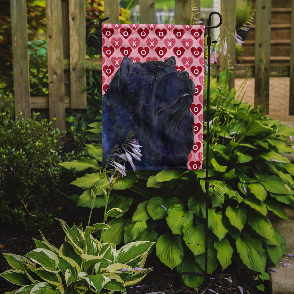 Chow Chow Hearts Love and Valentine's Day Portrait Garden Flag Mailbox Decorative Yard Banner Outside Patio Artwork for Flower Beds, Garden Size, Multicolor