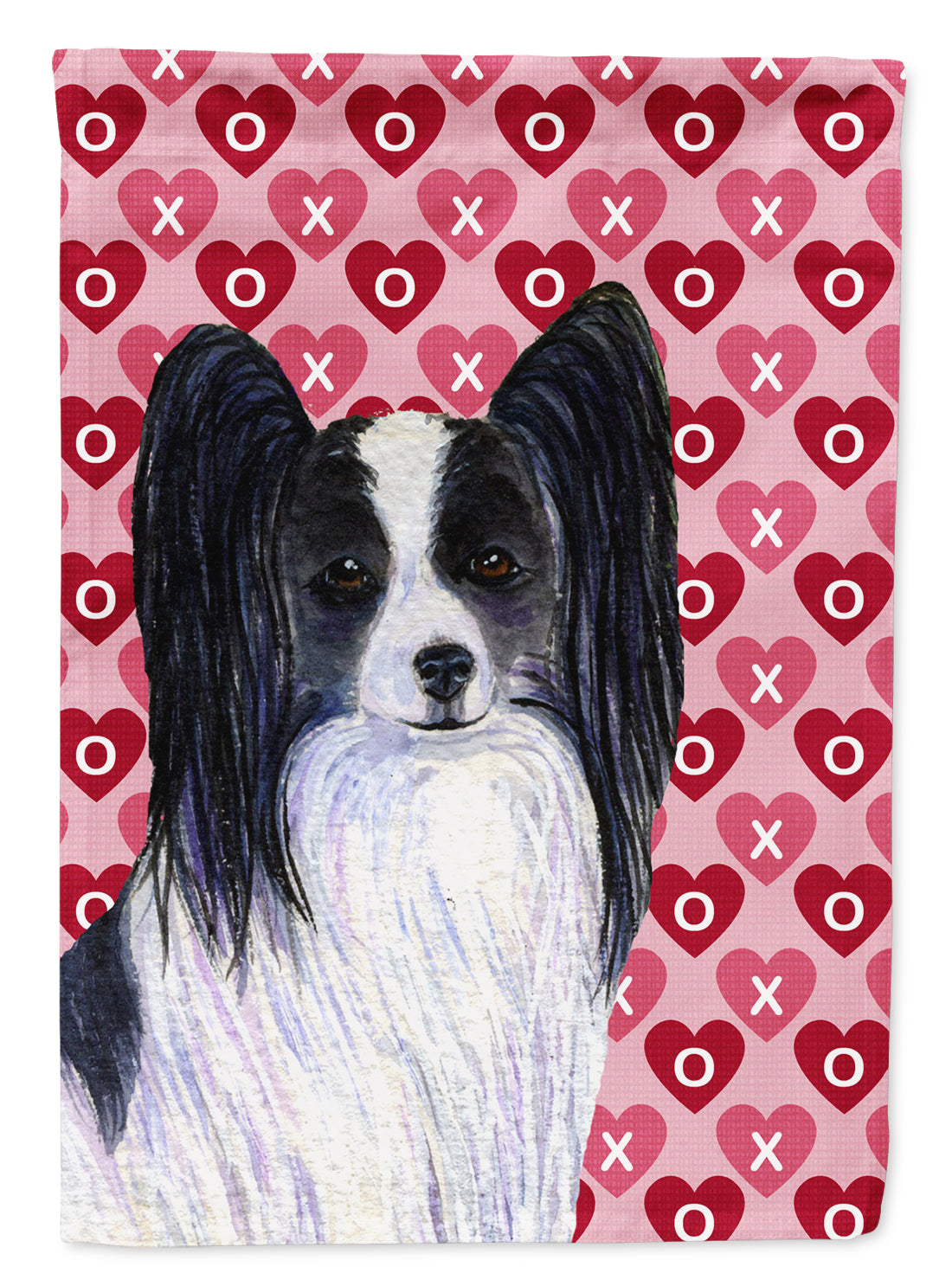 Papillon Hearts Love and Valentine's Day Portrait Garden Flag Mailbox Decorative Yard Banner Outside Patio Artwork for Flower Beds, Garden Size, Multicolor