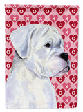 Boxer Hearts Love and Valentine's Day Portrait Garden Flag Mailbox Decorative Yard Banner Outside Patio Artwork for Flower Beds, Garden Size, Multicolor