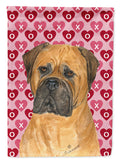 Bullmastiff Hearts Love and Valentine's Day Portrait Garden Flag Mailbox Decorative Yard Banner Outside Patio Artwork for Flower Beds, Garden Size, Multicolor