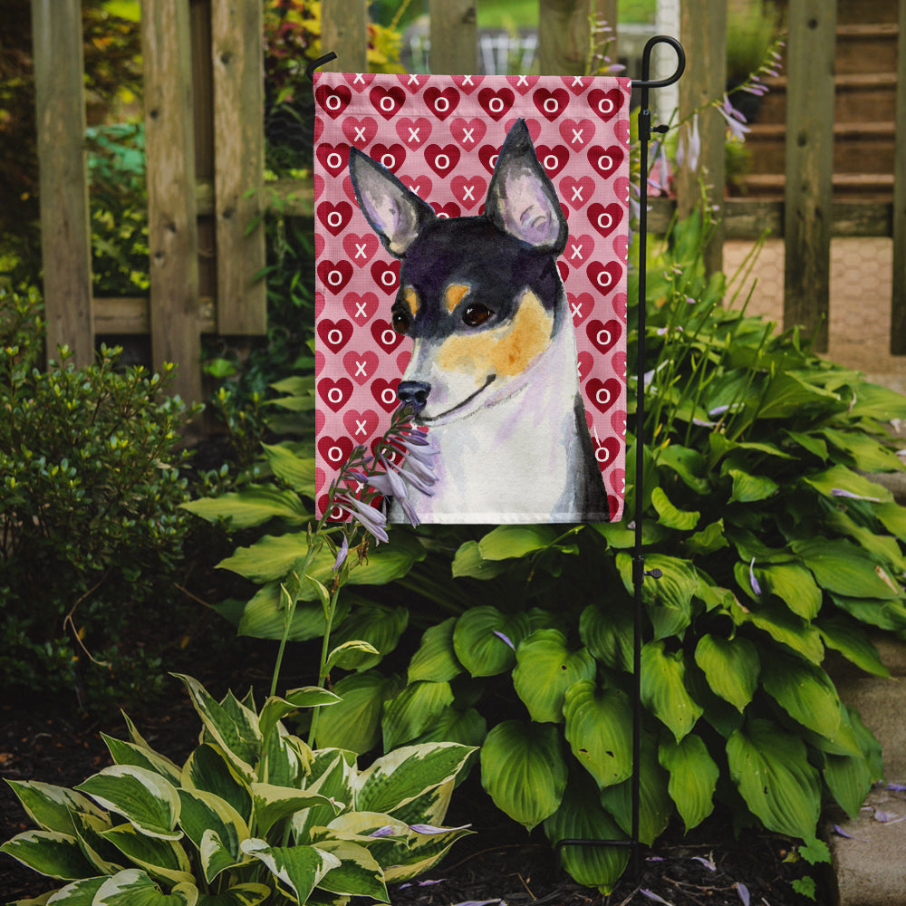 Chihuahua Hearts Love and Valentine's Day Portrait Garden Flag Mailbox Decorative Yard Banner Outside Patio Artwork for Flower Beds, Garden Size, Multicolor