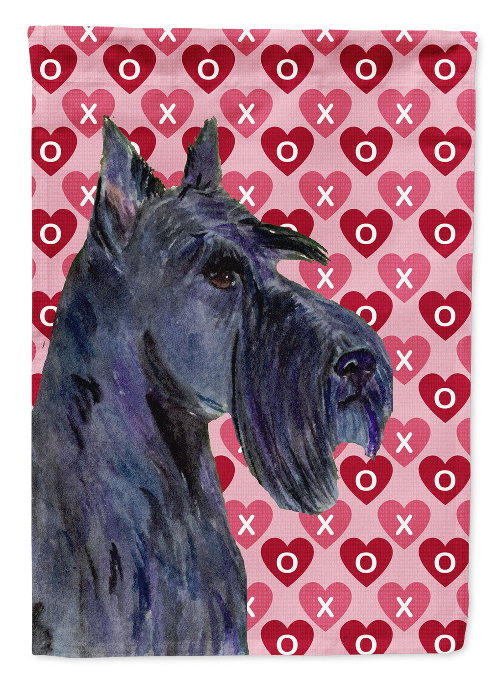 Scottish Terrier Hearts Love Valentine's Day Portrait Garden Flag Mailbox Decorative Yard Banner Outside Patio Artwork for Flower Beds, Garden Size, Multicolor