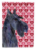 Scottish Terrier Hearts Love Valentine's Day Portrait Garden Flag Mailbox Decorative Yard Banner Outside Patio Artwork for Flower Beds, Garden Size, Multicolor