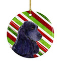 Cocker Spaniel Candy Cane Holiday Christmas Ceramic Ornament Christmas Tree Hanging Decorations for Home Christmas Holiday, Party, Gift, 3 in, Multicolor