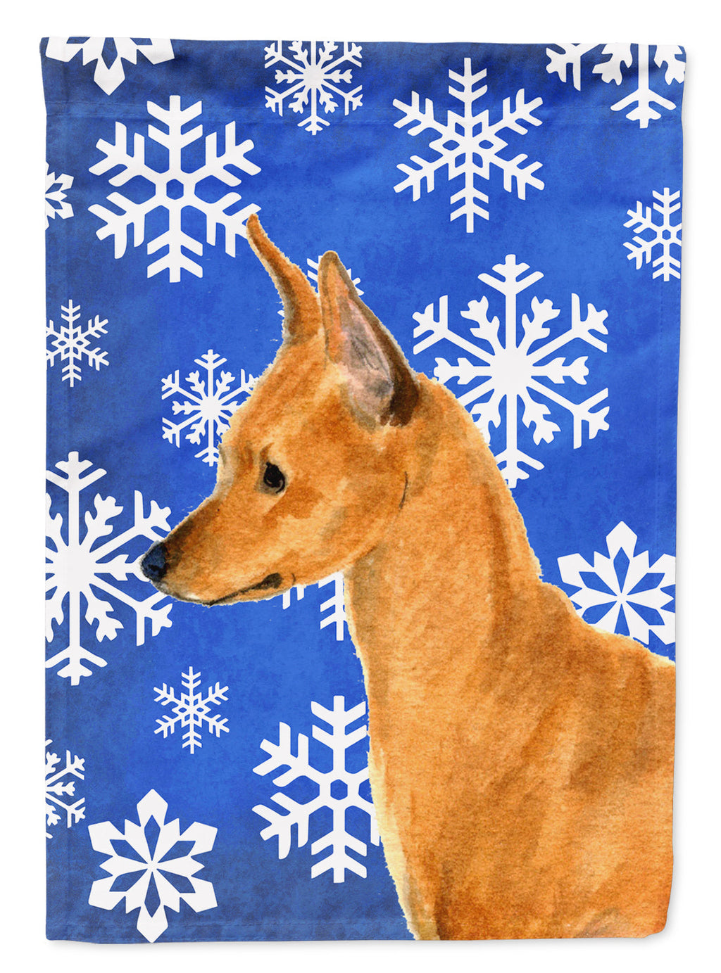 Min Pin Winter Snowflakes Holiday Garden Flag Mailbox Decorative Yard Banner Outside Patio Artwork for Flower Beds, Garden Size, Multicolor