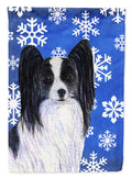 Papillon Winter Snowflakes Holiday Garden Flag Mailbox Decorative Yard Banner Outside Patio Artwork for Flower Beds, Garden Size, Multicolor