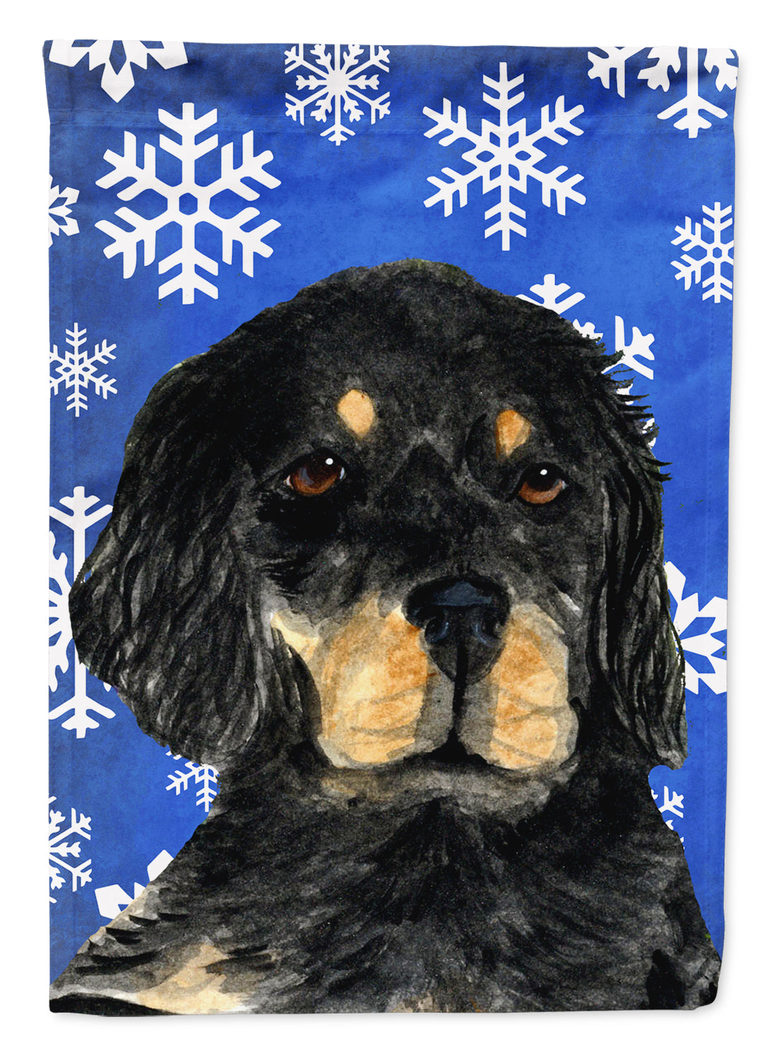 Gordon Setter Winter Snowflakes Holiday Garden Flag Mailbox Decorative Yard Banner Outside Patio Artwork for Flower Beds, Garden Size, Multicolor