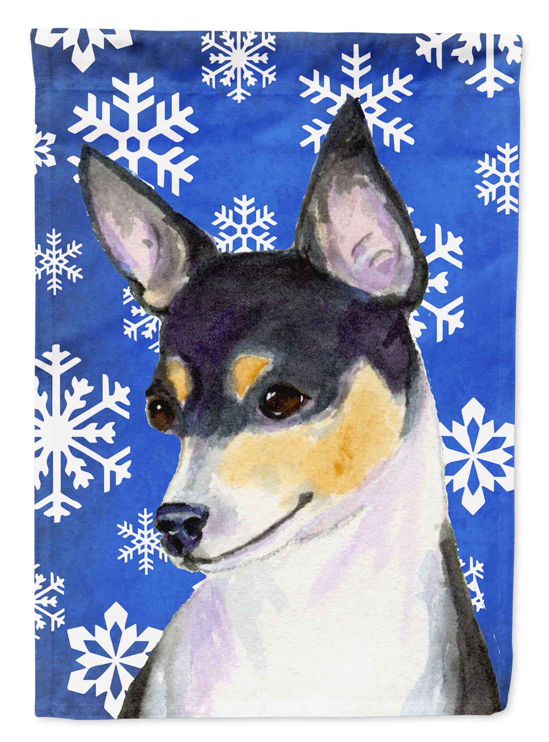 Chihuahua Winter Snowflakes Holiday Garden Flag Mailbox Decorative Yard Banner Outside Patio Artwork for Flower Beds, Garden Size, Multicolor