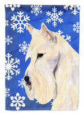Scottish Terrier Winter Snowflakes Holiday Garden Flag Mailbox Decorative Yard Banner Outside Patio Artwork for Flower Beds, Garden Size, Multicolor