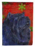 Chow Chow Red and Green Snowflakes Holiday Christmas Garden Flag Mailbox Decorative Yard Banner Outside Patio Artwork for Flower Beds, Garden Size, Multicolor