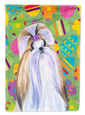 Shih Tzu Easter Eggtravaganza Garden Flag Mailbox Decorative Yard Banner Outside Patio Artwork for Flower Beds, Garden Size, Multicolor