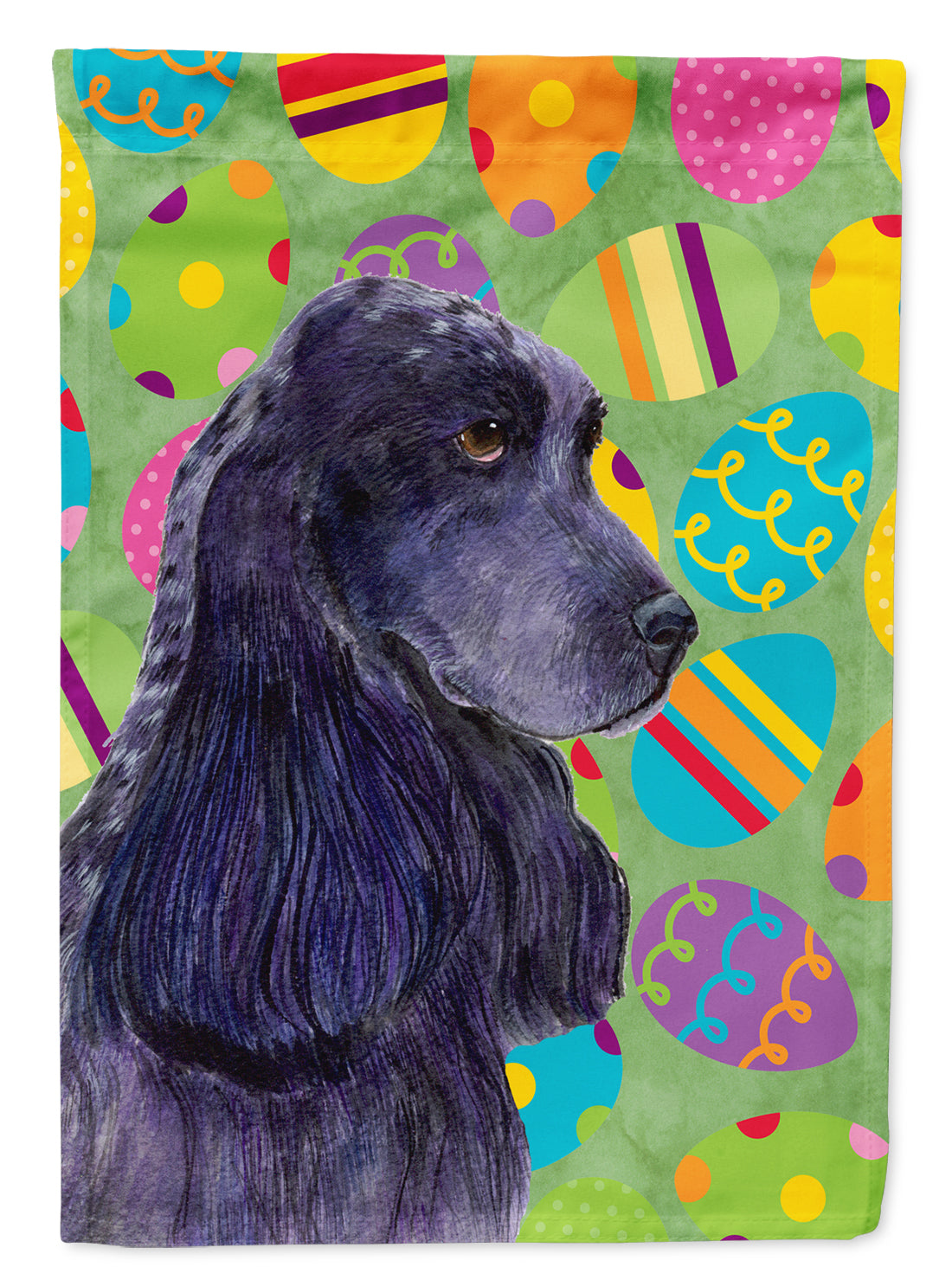 Cocker Spaniel Easter Eggtravaganza Garden Flag Mailbox Decorative Yard Banner Outside Patio Artwork for Flower Beds, Garden Size, Multicolor