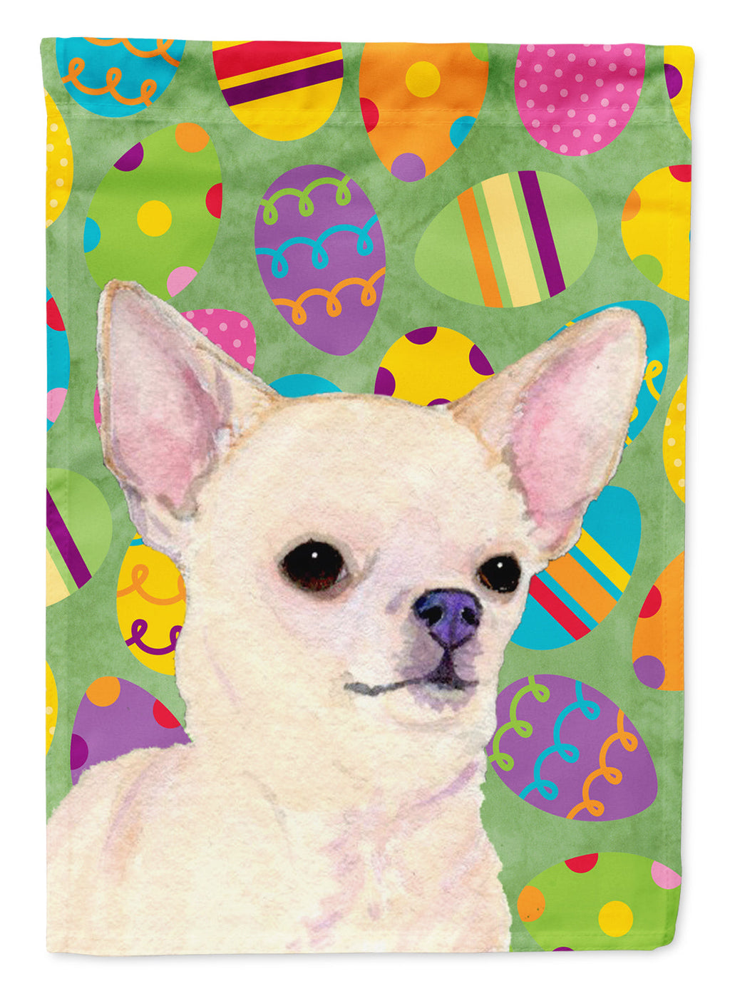 Chihuahua Easter Eggtravaganza Garden Flag Mailbox Decorative Yard Banner Outside Patio Artwork for Flower Beds, Garden Size, Multicolor
