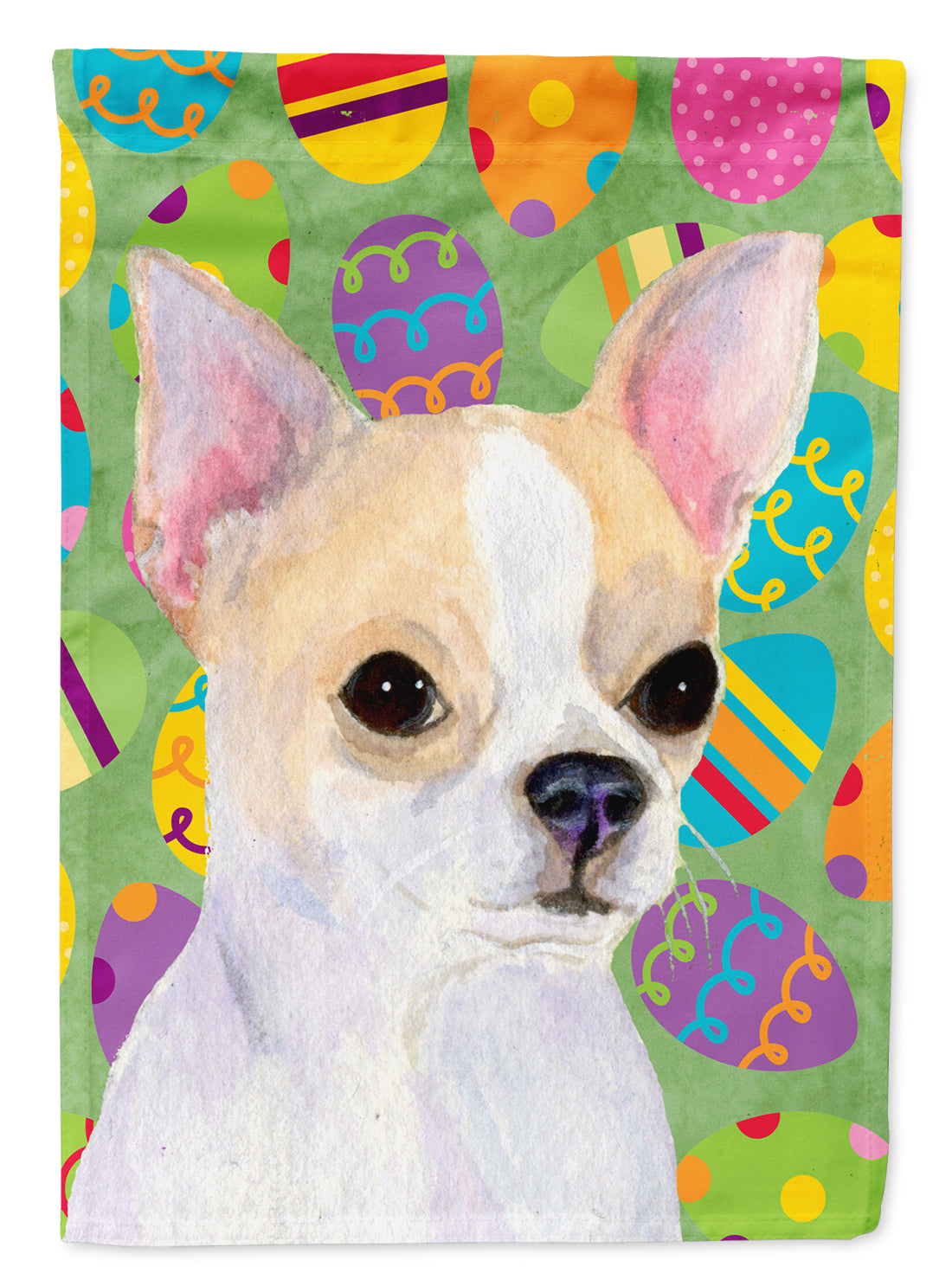 Chihuahua Easter Eggtravaganza Garden Flag Mailbox Decorative Yard Banner Outside Patio Artwork for Flower Beds, Garden Size, Multicolor