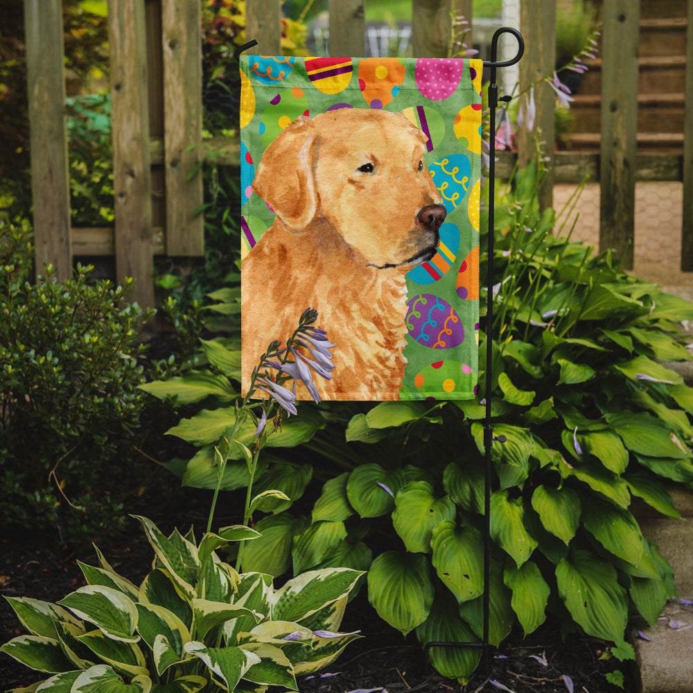 Golden Retriever Easter Eggtravaganza Garden Flag Mailbox Decorative Yard Banner Outside Patio Artwork for Flower Beds, Garden Size, Multicolor
