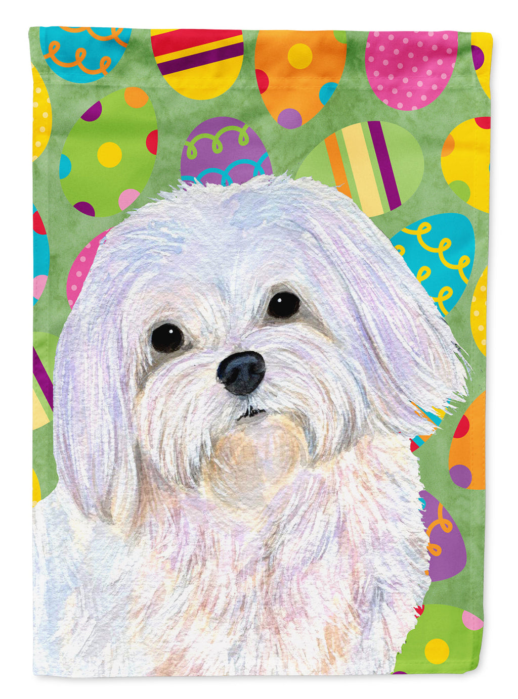 Maltese Easter Eggtravaganza Garden Flag Mailbox Decorative Yard Banner Outside Patio Artwork for Flower Beds, Garden Size, Multicolor