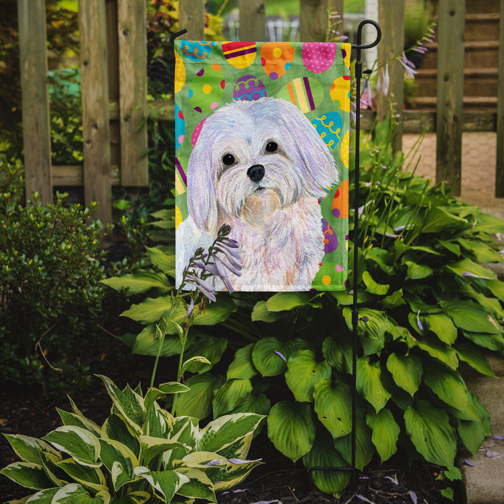 Maltese Easter Eggtravaganza Garden Flag Mailbox Decorative Yard Banner Outside Patio Artwork for Flower Beds, Garden Size, Multicolor