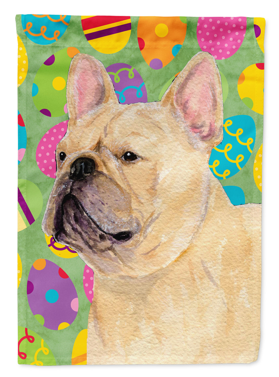 French Bulldog Easter Eggtravaganza Garden Flag Mailbox Decorative Yard Banner Outside Patio Artwork for Flower Beds, Garden Size, Multicolor