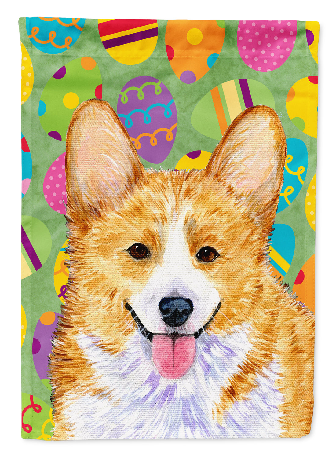 Corgi Easter Eggtravaganza Garden Flag Mailbox Decorative Yard Banner Outside Patio Artwork for Flower Beds, Garden Size, Multicolor