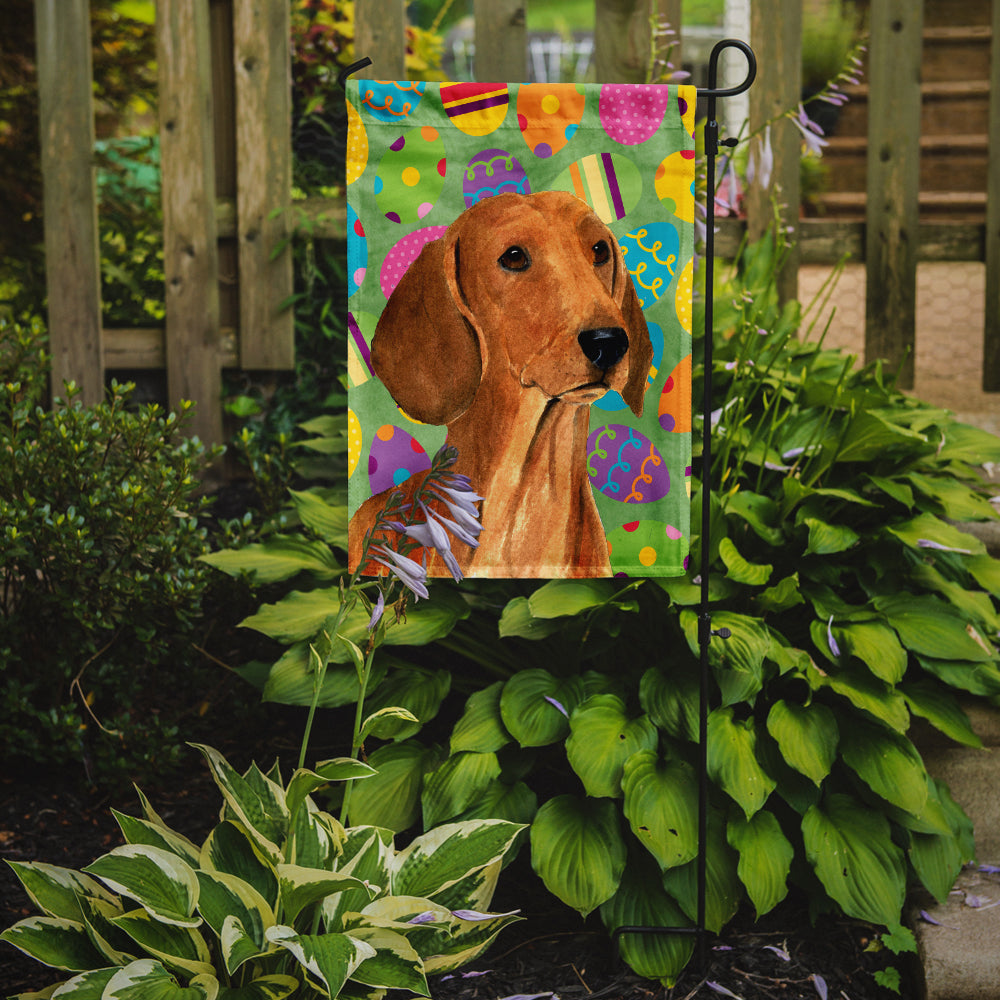Dachshund Easter Eggtravaganza Garden Flag Mailbox Decorative Yard Banner Outside Patio Artwork for Flower Beds, Garden Size, Multicolor