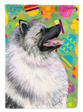 Keeshond Easter Eggtravaganza Garden Flag Mailbox Decorative Yard Banner Outside Patio Artwork for Flower Beds, Garden Size, Multicolor