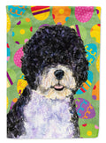 Portuguese Water Dog Easter Eggtravaganza Garden Flag Mailbox Decorative Yard Banner Outside Patio Artwork for Flower Beds, Garden Size, Multicolor