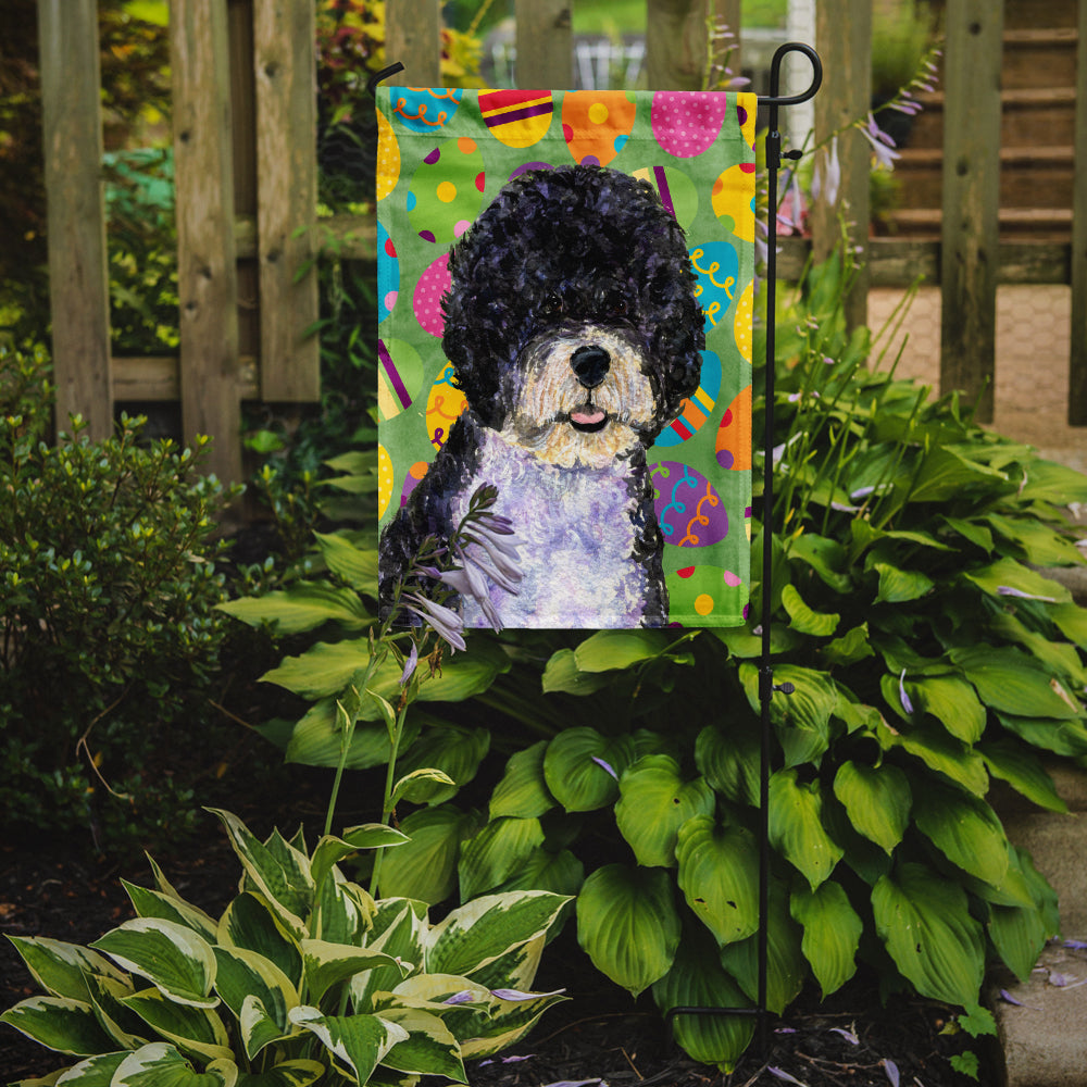 Portuguese Water Dog Easter Eggtravaganza Garden Flag Mailbox Decorative Yard Banner Outside Patio Artwork for Flower Beds, Garden Size, Multicolor
