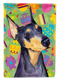 Doberman Easter Eggtravaganza Garden Flag Mailbox Decorative Yard Banner Outside Patio Artwork for Flower Beds, Garden Size, Multicolor