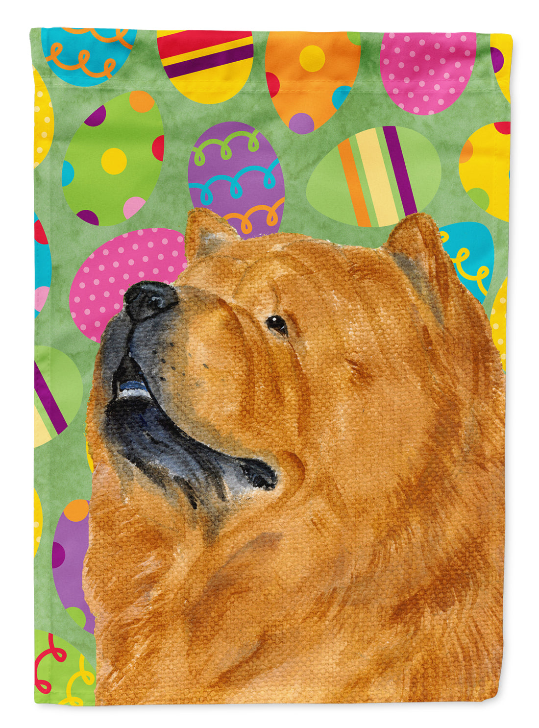 Chow Chow Easter Eggtravaganza Garden Flag Mailbox Decorative Yard Banner Outside Patio Artwork for Flower Beds, Garden Size, Multicolor