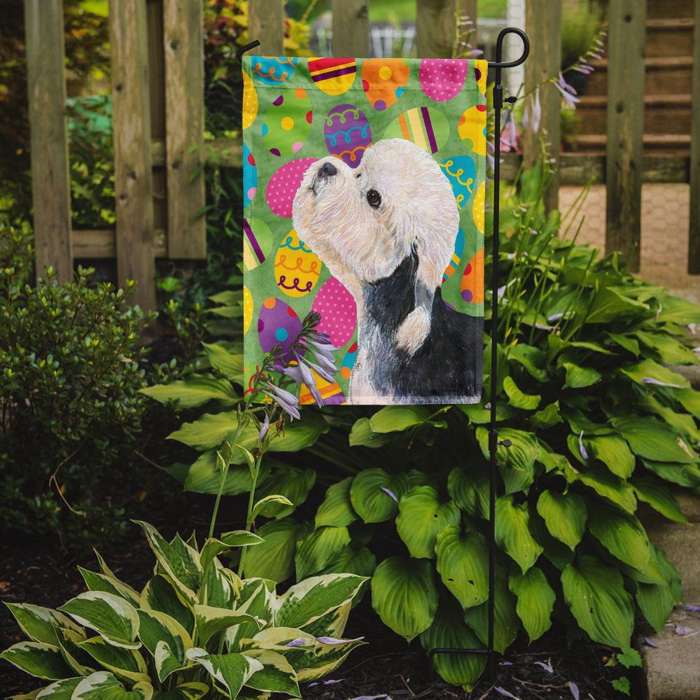 Dandie Dinmont Terrier Easter Eggtravaganza Garden Flag Mailbox Decorative Yard Banner Outside Patio Artwork for Flower Beds, Garden Size, Multicolor