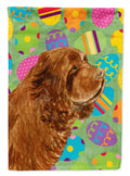 Sussex Spaniel Easter Eggtravaganza Garden Flag Mailbox Decorative Yard Banner Outside Patio Artwork for Flower Beds, Garden Size, Multicolor
