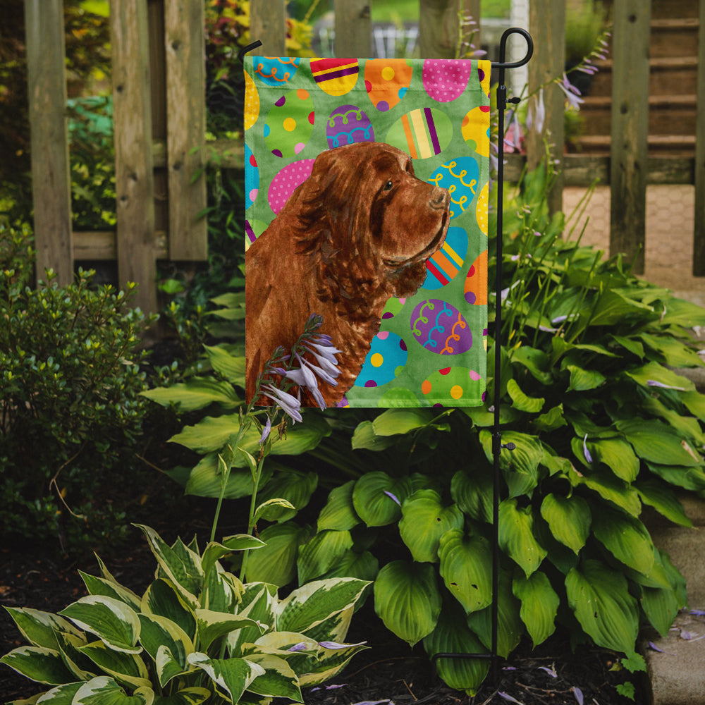 Sussex Spaniel Easter Eggtravaganza Garden Flag Mailbox Decorative Yard Banner Outside Patio Artwork for Flower Beds, Garden Size, Multicolor