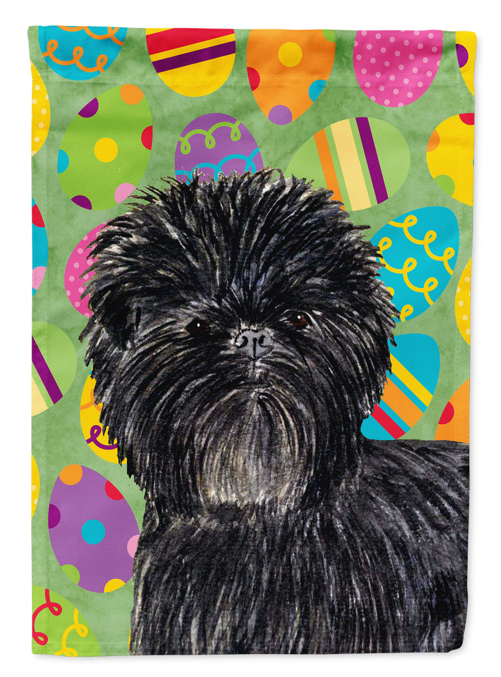 Affenpinscher Easter Eggtravaganza Garden Flag Mailbox Decorative Yard Banner Outside Patio Artwork for Flower Beds, Garden Size, Multicolor