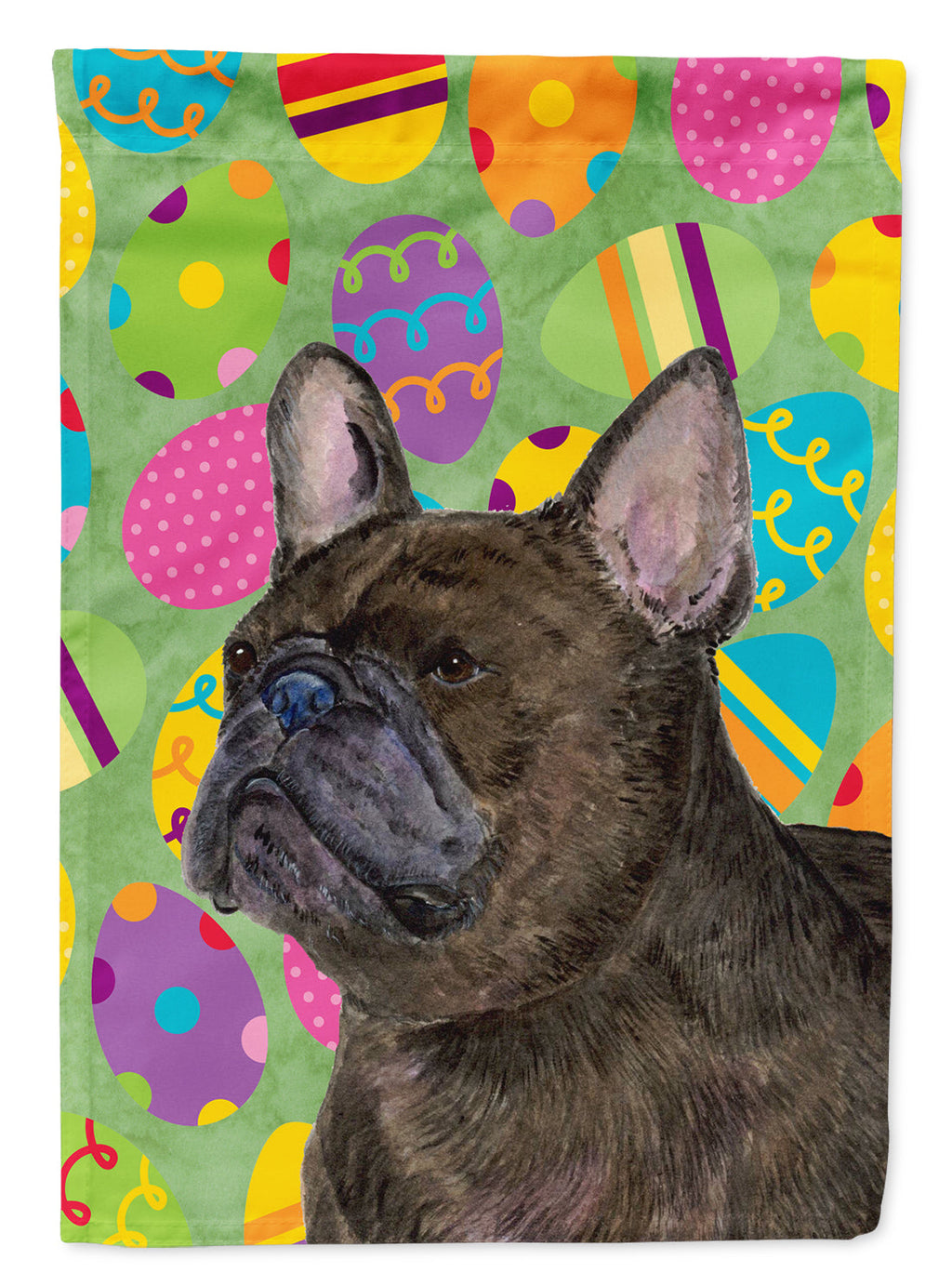 French Bulldog Easter Eggtravaganza Garden Flag Mailbox Decorative Yard Banner Outside Patio Artwork for Flower Beds, Garden Size, Multicolor