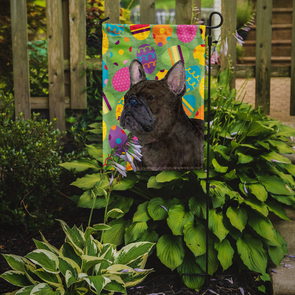 French Bulldog Easter Eggtravaganza Garden Flag Mailbox Decorative Yard Banner Outside Patio Artwork for Flower Beds, Garden Size, Multicolor