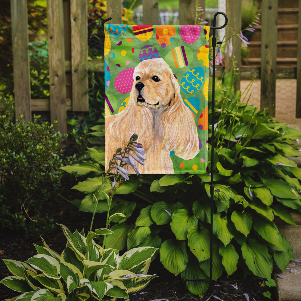 Cocker Spaniel Easter Eggtravaganza Garden Flag Mailbox Decorative Yard Banner Outside Patio Artwork for Flower Beds, Garden Size, Multicolor