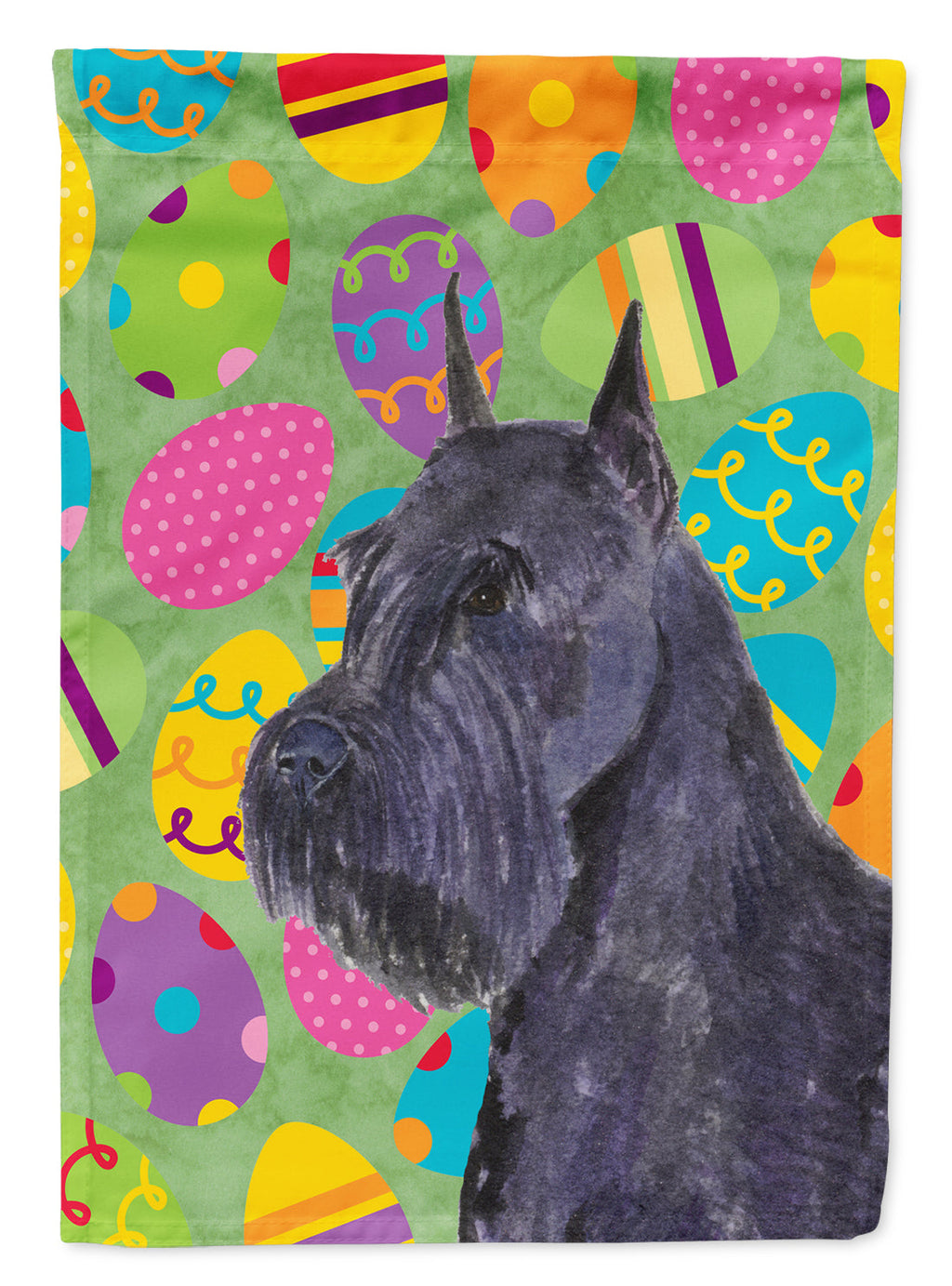 Schnauzer Easter Eggtravaganza Garden Flag Mailbox Decorative Yard Banner Outside Patio Artwork for Flower Beds, Garden Size, Multicolor