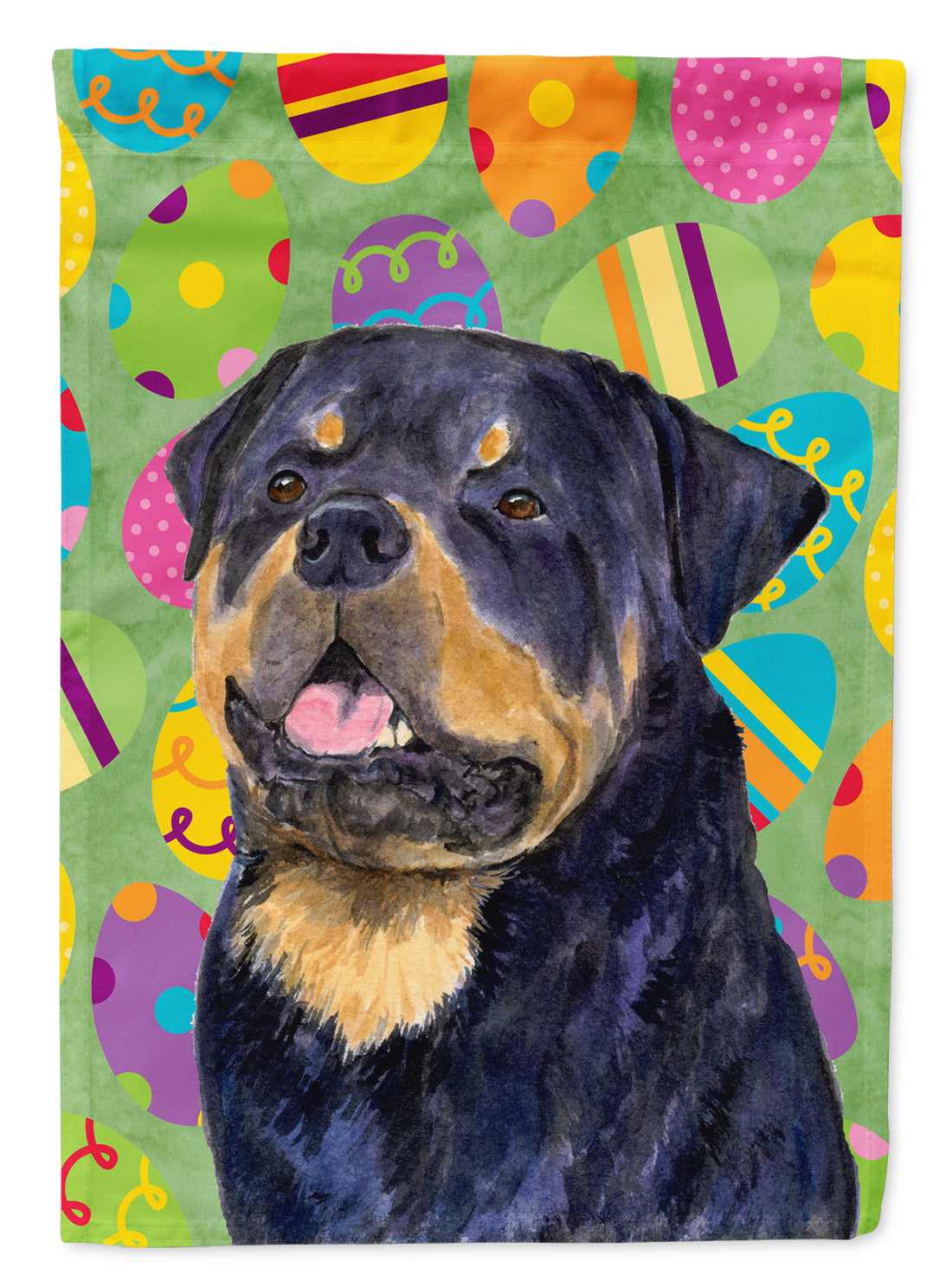 Rottweiler Easter Eggtravaganza Garden Flag Mailbox Decorative Yard Banner Outside Patio Artwork for Flower Beds, Garden Size, Multicolor