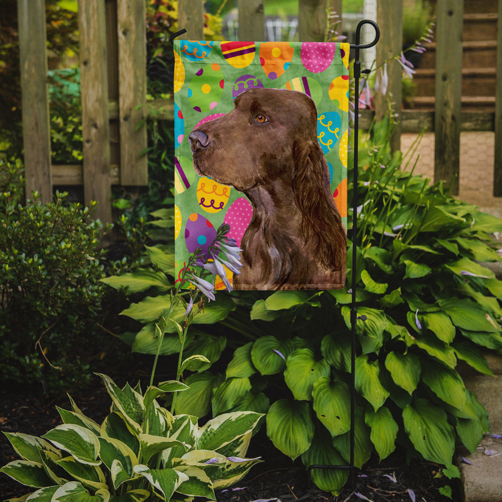Field Spaniel Easter Eggtravaganza Garden Flag Mailbox Decorative Yard Banner Outside Patio Artwork for Flower Beds, Garden Size, Multicolor