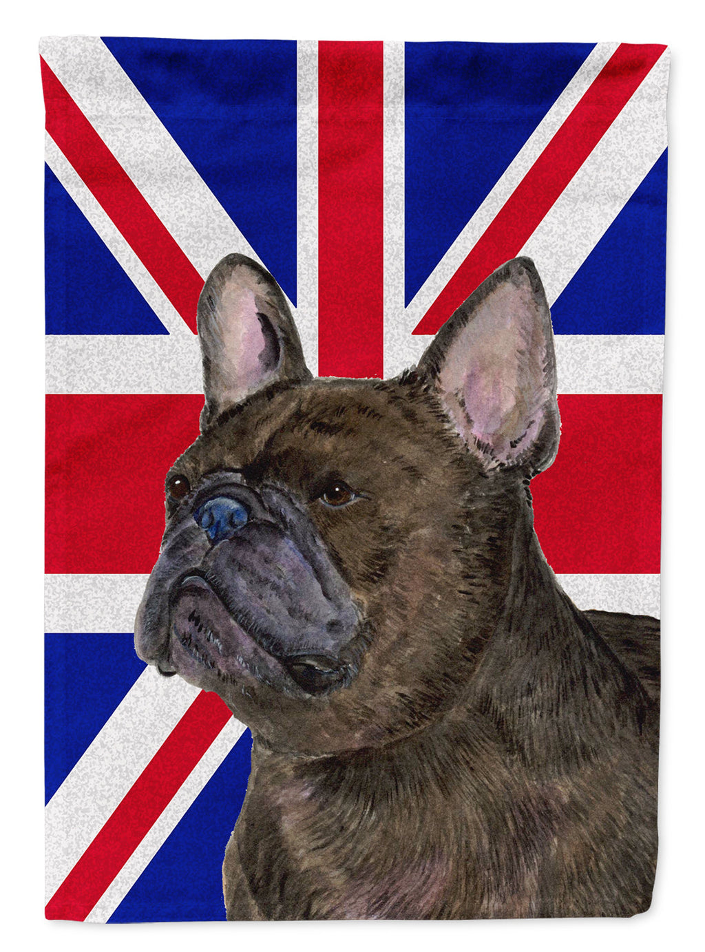 French Bulldog with English Union Jack British Flag Garden Flag Mailbox Decorative Yard Banner Outside Patio Artwork for Flower Beds, Garden Size, Multicolor