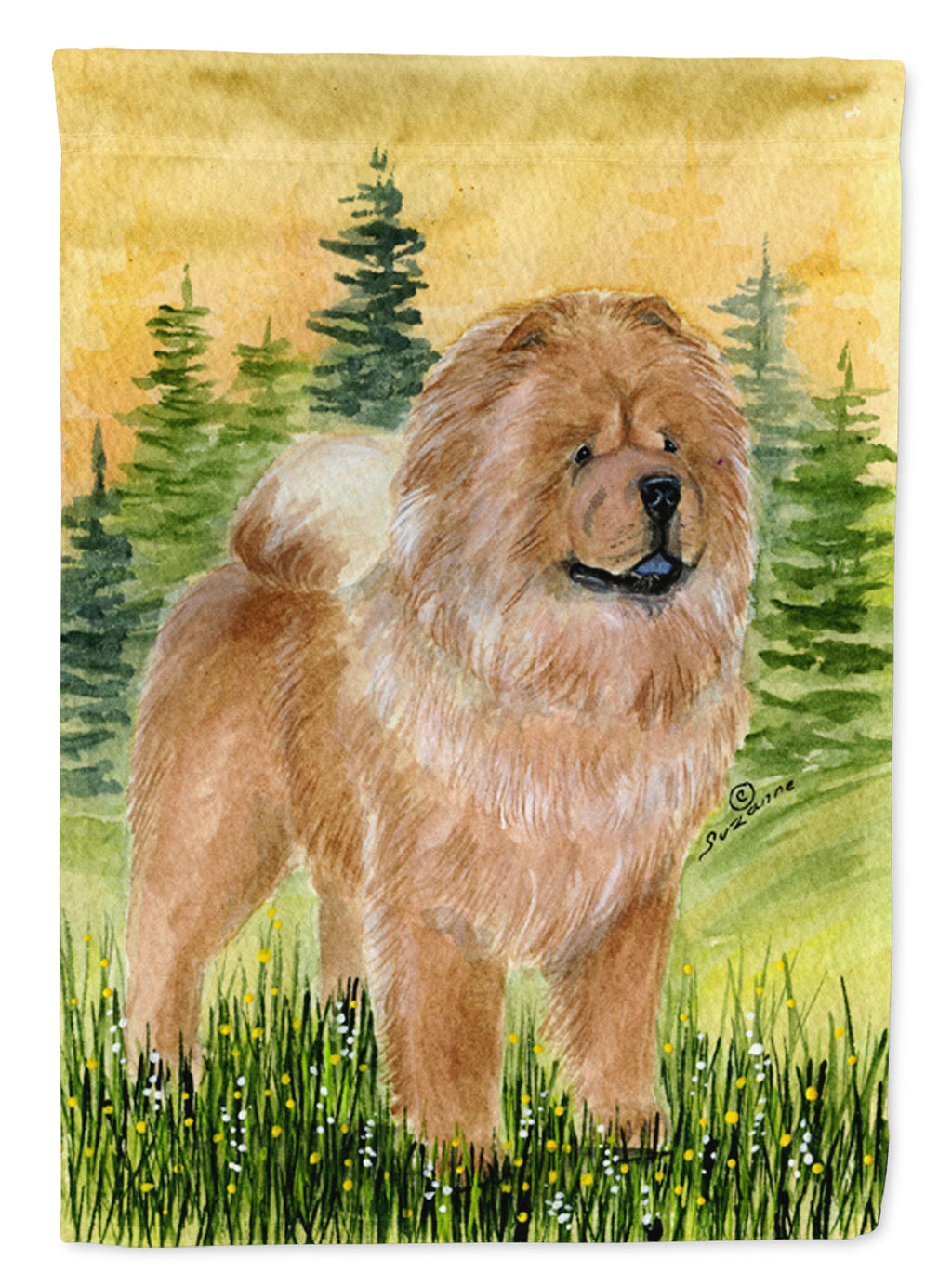 Chow Chow Garden Flag Mailbox Decorative Yard Banner Outside Patio Artwork for Flower Beds, Garden Size, Multicolor