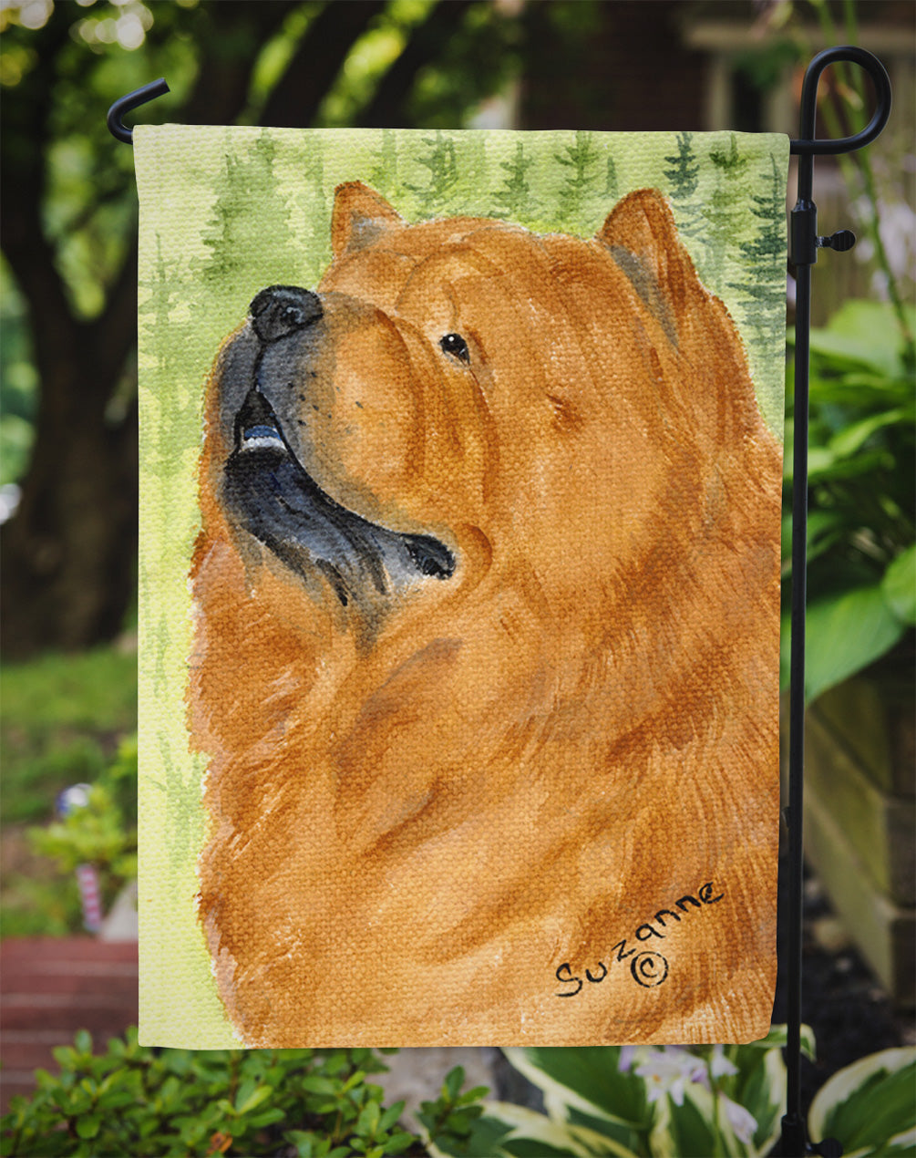 Chow Chow Garden Flag Mailbox Decorative Yard Banner Outside Patio Artwork for Flower Beds, Garden Size, Multicolor