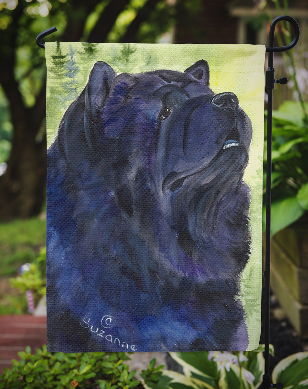 Chow Chow Garden Flag Mailbox Decorative Yard Banner Outside Patio Artwork for Flower Beds, Garden Size, Multicolor