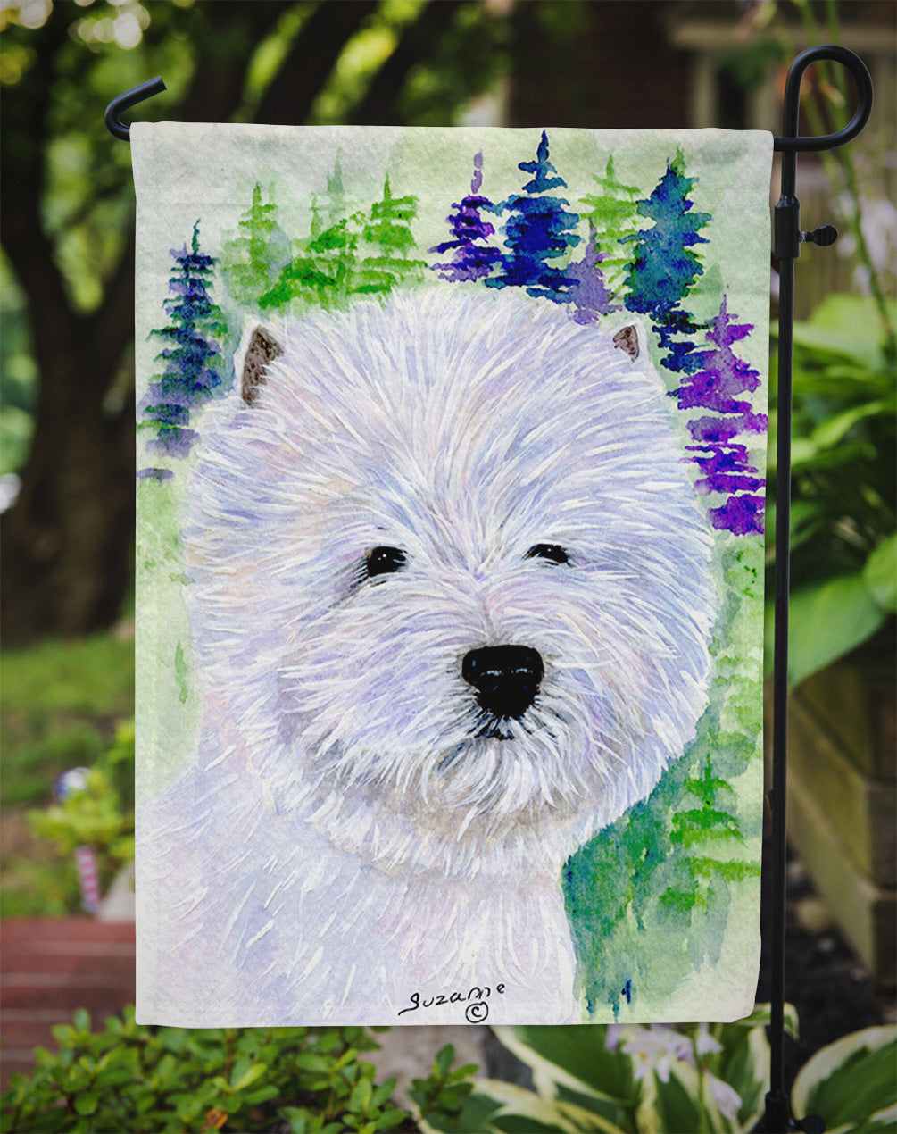 Westie Garden Flag Mailbox Decorative Yard Banner Outside Patio Artwork for Flower Beds, Garden Size, Multicolor
