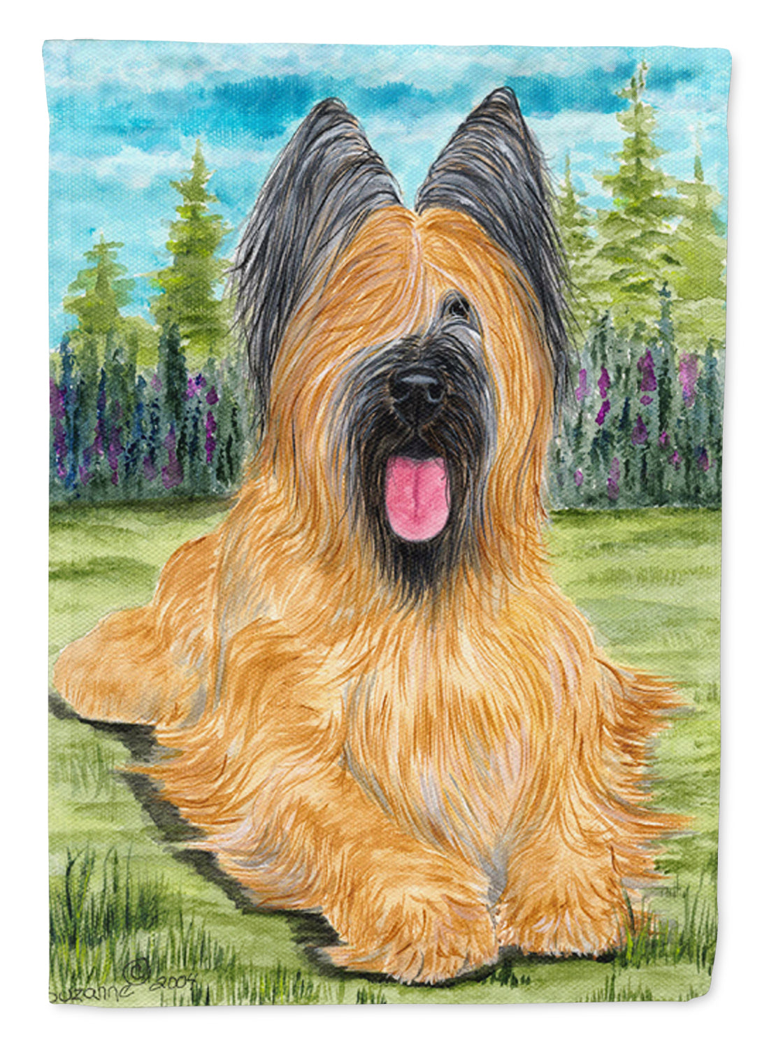 Briard Garden Flag Mailbox Decorative Yard Banner Outside Patio Artwork for Flower Beds, Garden Size, Multicolor