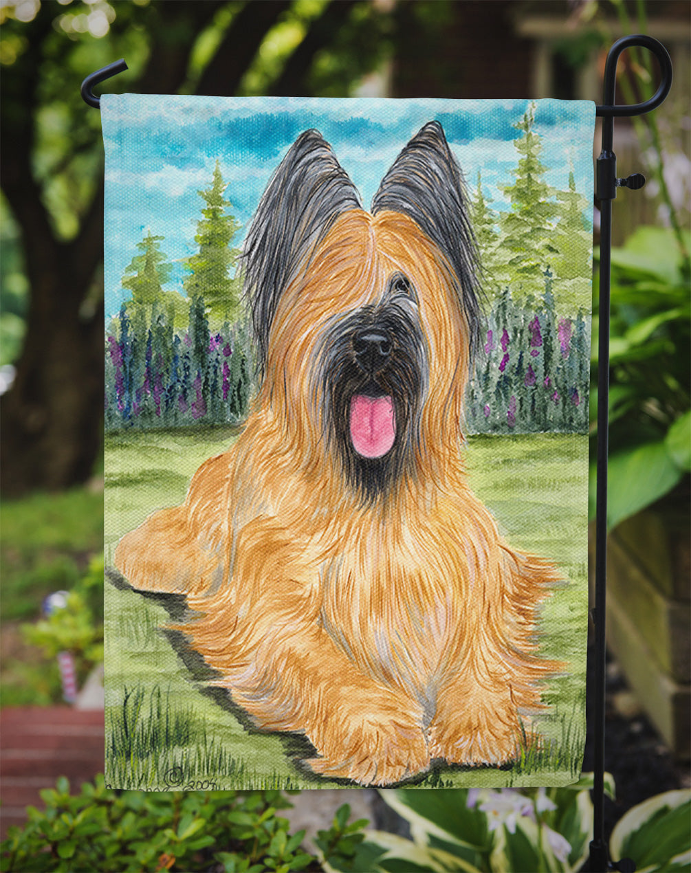 Briard Garden Flag Mailbox Decorative Yard Banner Outside Patio Artwork for Flower Beds, Garden Size, Multicolor
