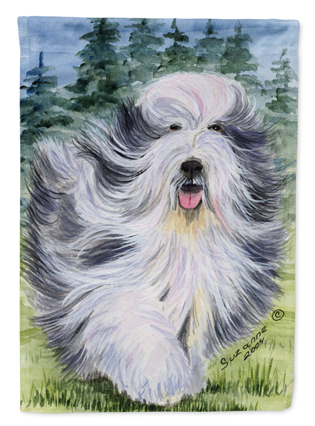 Bearded Collie Garden Flag Mailbox Decorative Yard Banner Outside Patio Artwork for Flower Beds, Garden Size, Multicolor